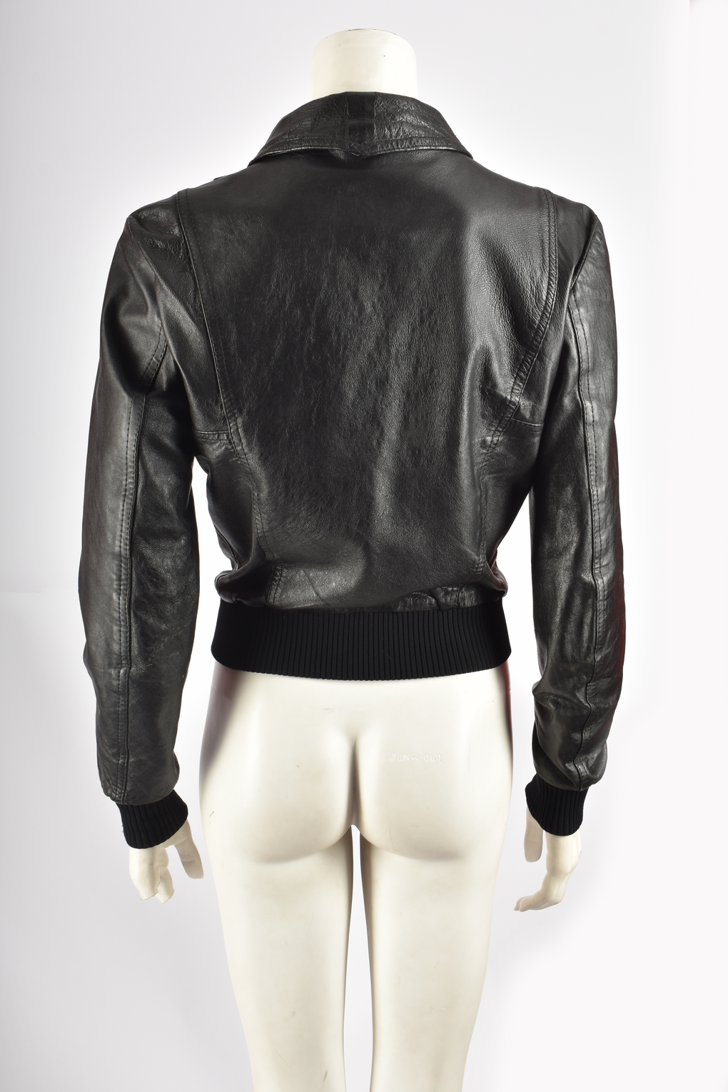 70'S VINTAGE BLACK LEATHER JACKET