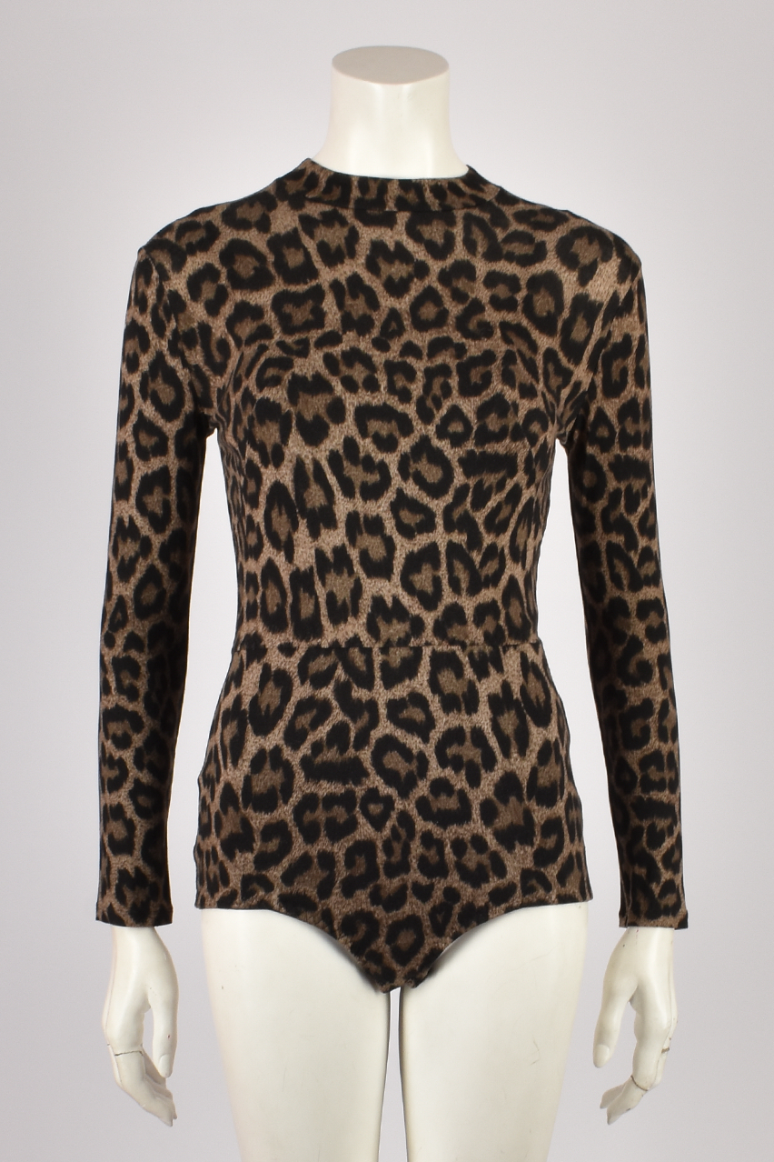 AGENT PROVOCATEUR Leopard Print Bodysuit