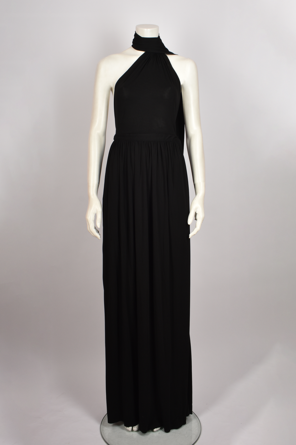 1970S YVES SAINT LAURENT HALTER NECK MAXI DRESS Found And Vision 1970S YVES SAINT LAURENT HALTER NECK MAXI DRESS Found And Vision