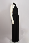 1970S YVES SAINT LAURENT HALTER NECK MAXI DRESS