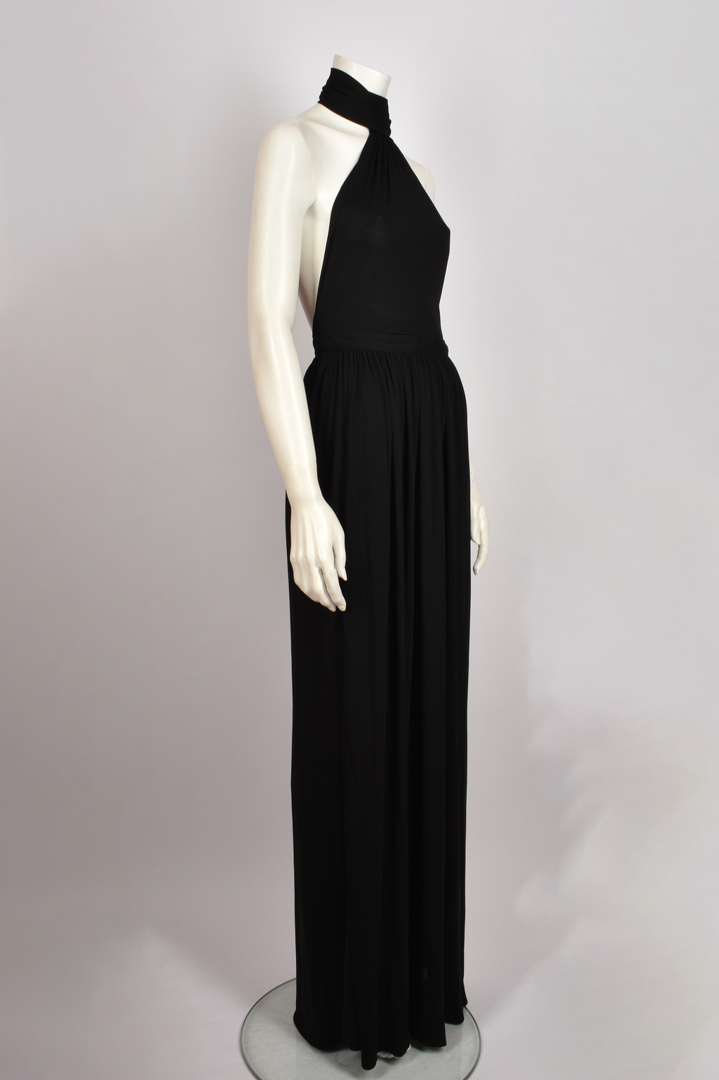 1970S YVES SAINT LAURENT HALTER NECK MAXI DRESS Found And Vision 1970S YVES SAINT LAURENT HALTER NECK MAXI DRESS Found And Vision
