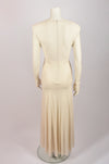 PHILOSOPHY F/W 2021 LONG WHITE DRESS WITH LONG SLEEVES