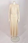 PHILOSOPHY F/W 2021 LONG WHITE DRESS WITH LONG SLEEVES