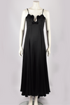THIERRY MUGLER BLACK SILK GOWN