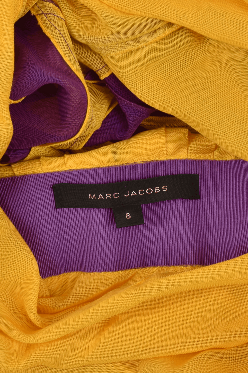 MARC JACOBS S/S 2009 PURPLE AND YELLOW STRIPED DRESS