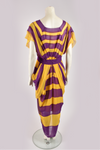 MARC JACOBS S/S 2009 PURPLE AND YELLOW STRIPED DRESS
