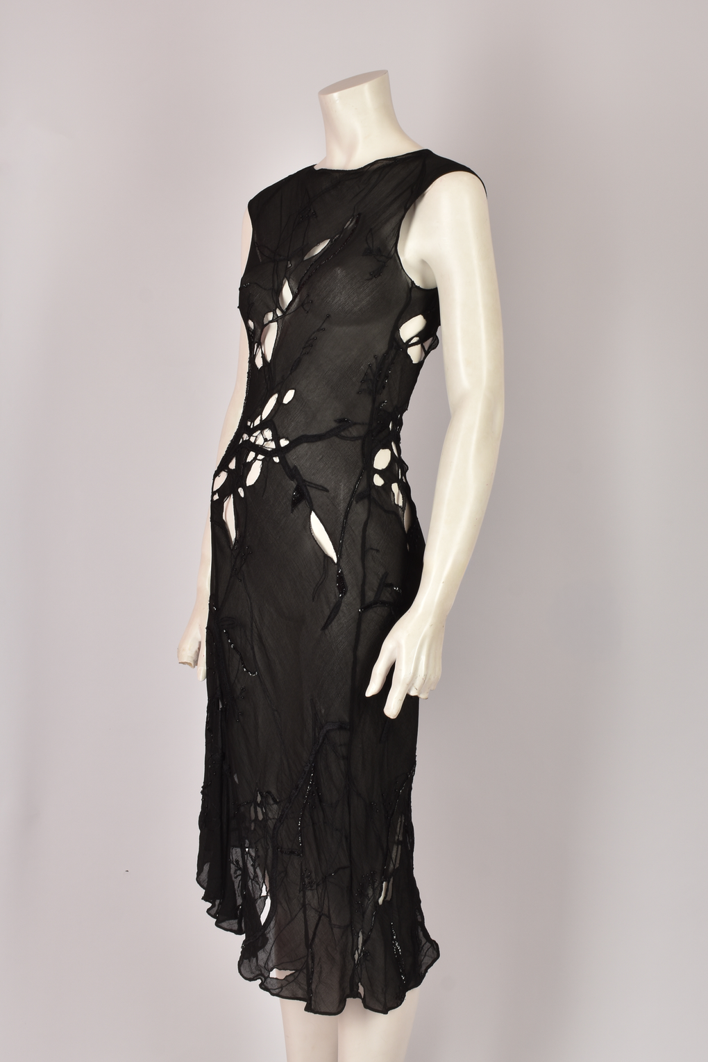 MARTINE SITBON F/W 1997 SHEER DISTRESSED DRESS