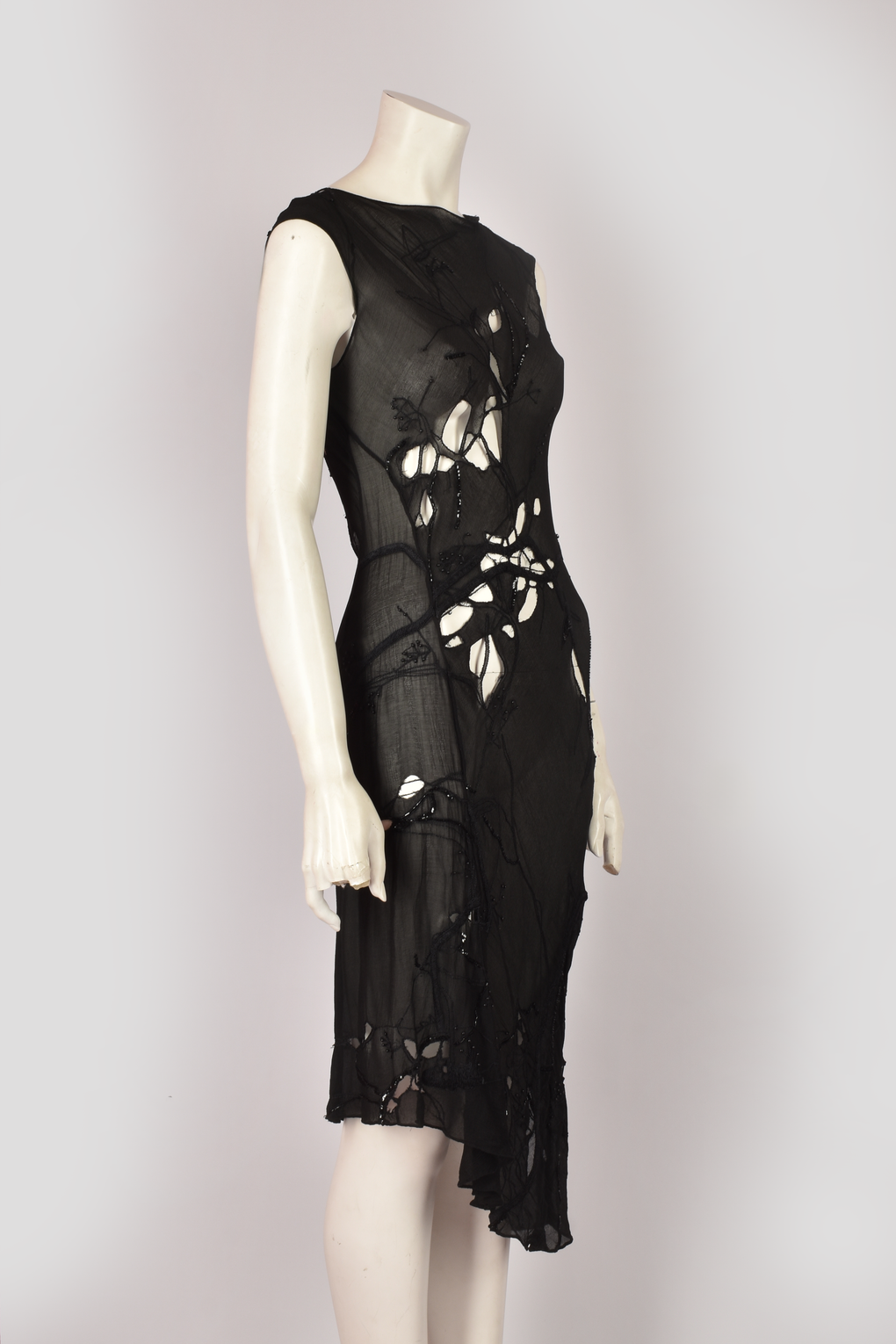 MARTINE SITBON F/W 1997 SHEER DISTRESSED DRESS