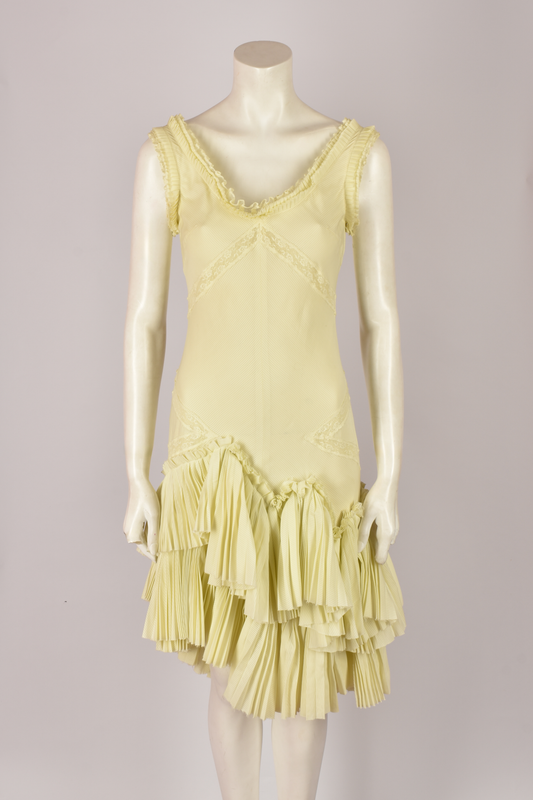 ALEXANDER MCQUEEN S/S 2005 YELLOW DRESS