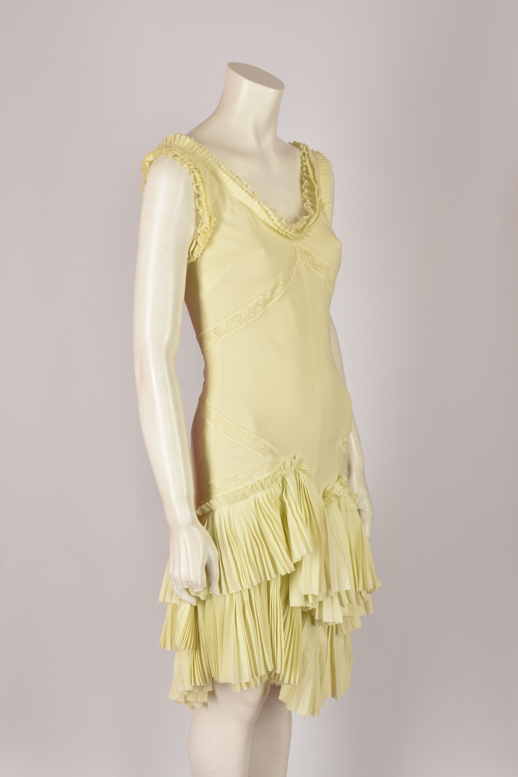ALEXANDER MCQUEEN S/S 2005 YELLOW DRESS