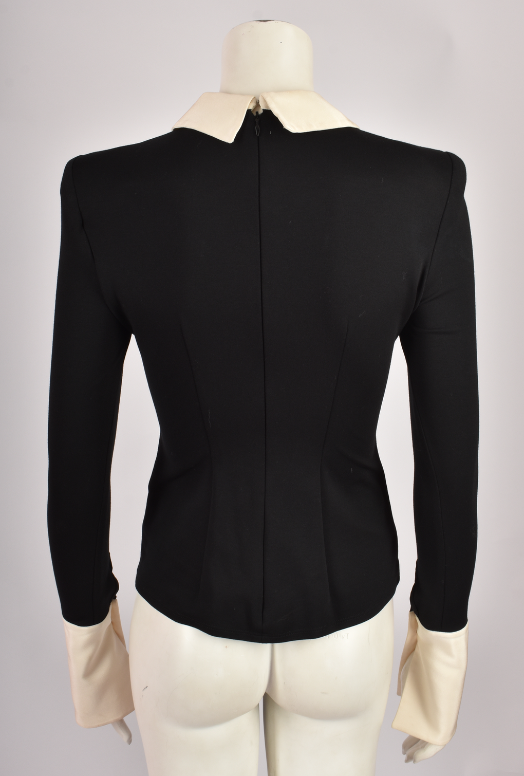 ALEXANDER MCQUEEN COLLARED TOP WITH SHOULDER PADS