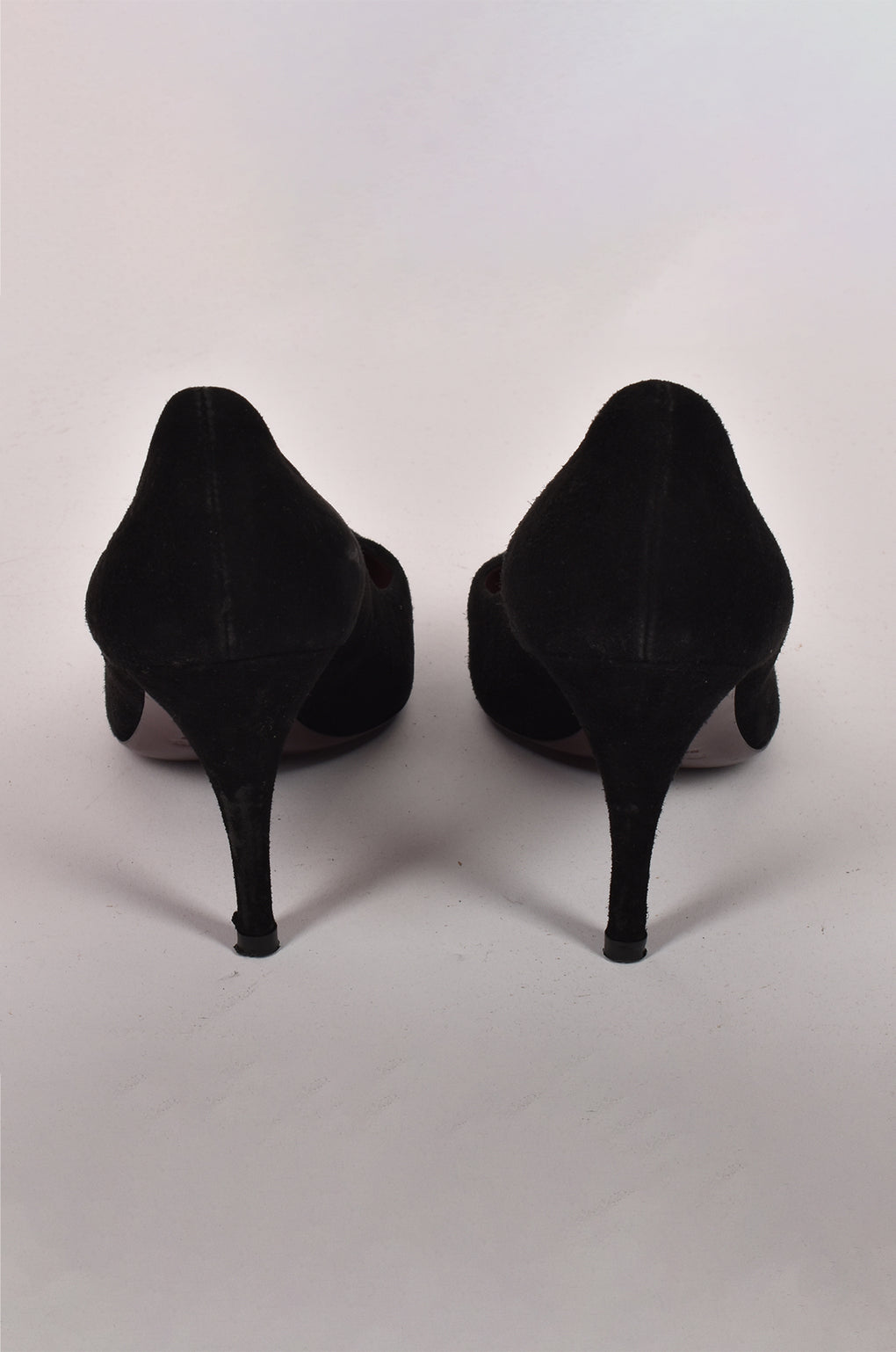 MIU MIU BLACK SUEDE HEEL