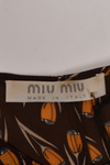 MIU MIU F/W 2000 SILK PRINT DRESS