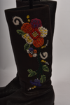 MIU MIU EMBROIDERED FLORAL BOOTS