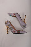 MOSCHINO POINTED HEELS WITH CRYSTALS