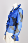 MURRAY ARBEID BLUE SILK ORGANZA TOP