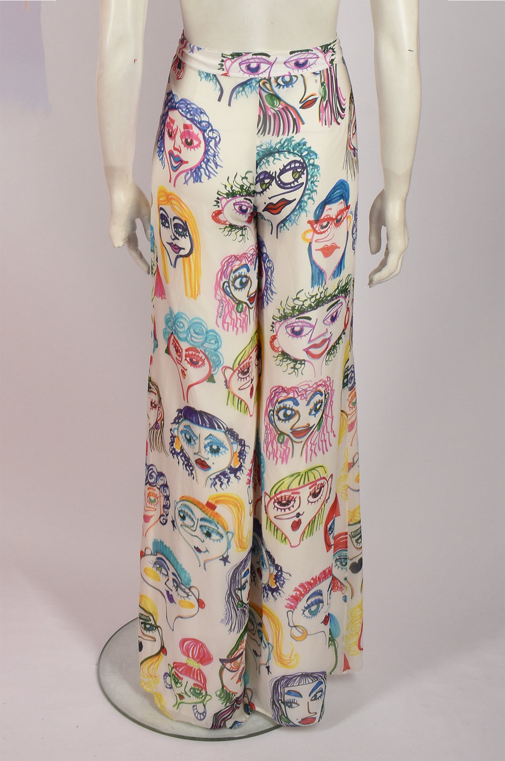 MOSCHINO TROUSERS WITH FACE PATTERN