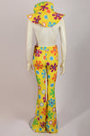 MOSCHINO FLORAL TROUSERS WITH MATCHING HAT