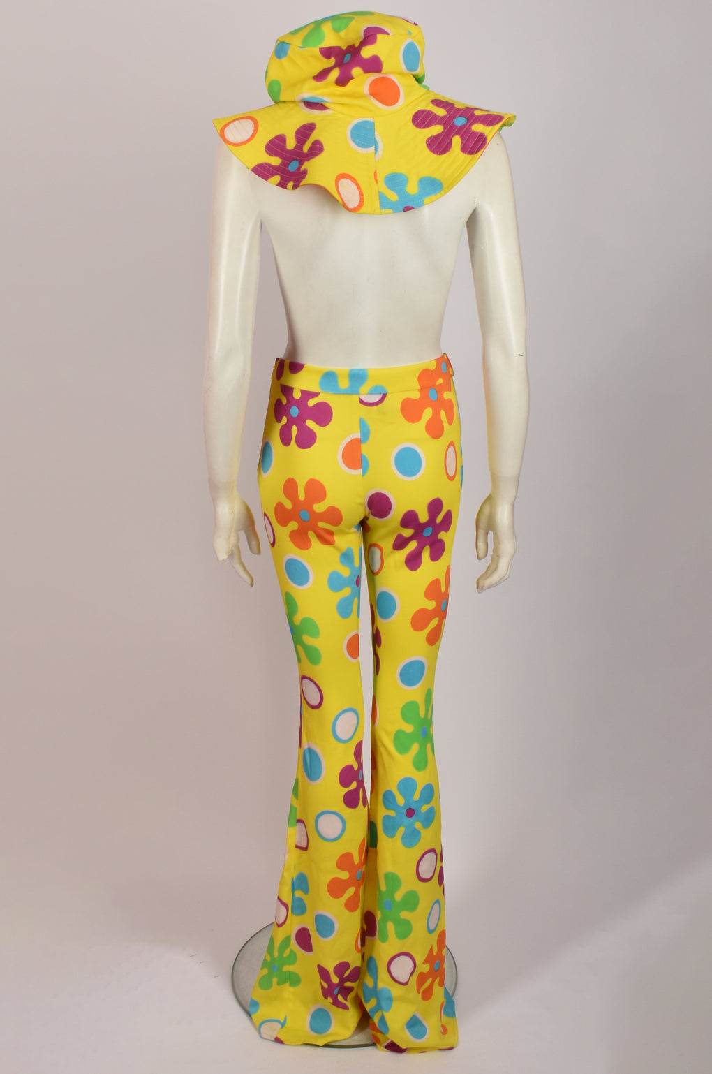 MOSCHINO FLORAL TROUSERS WITH MATCHING HAT