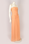 ALBERTA FERRETTI PEACH CHIFFON GOWN