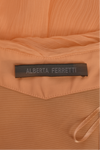 ALBERTA FERRETTI PEACH CHIFFON GOWN
