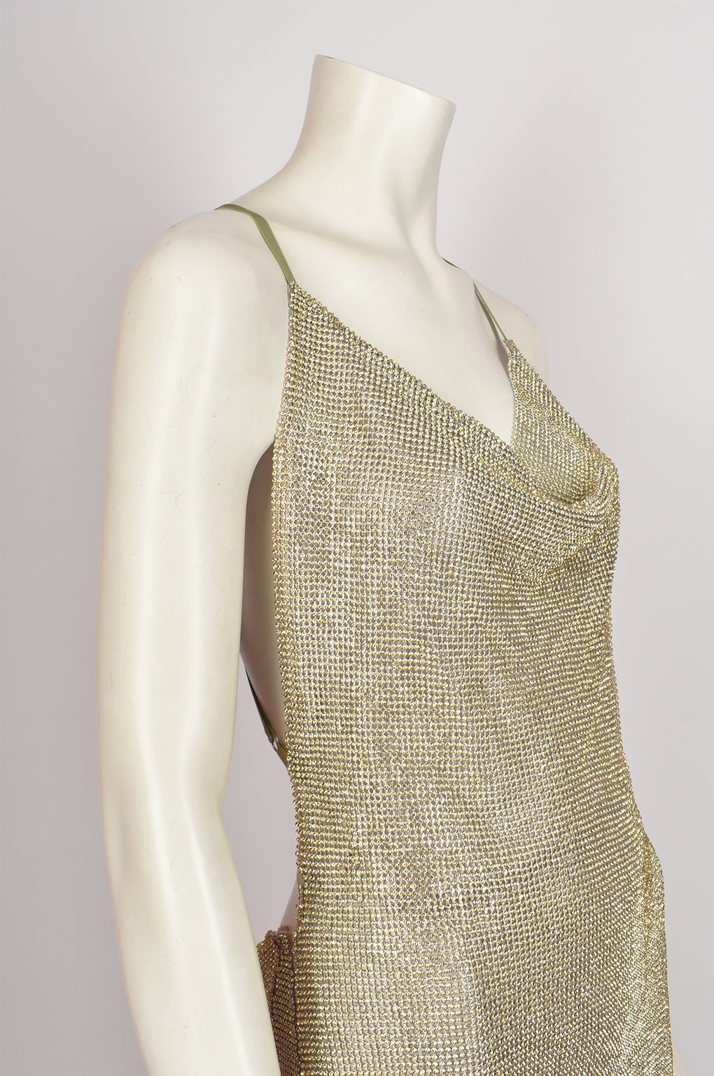 GOLD CRYSTAL DRESS