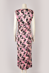 PRADA SILK PINK AND BLACK DRESS