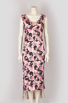 PRADA SILK PINK AND BLACK DRESS