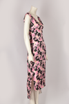 PRADA SILK PINK AND BLACK DRESS