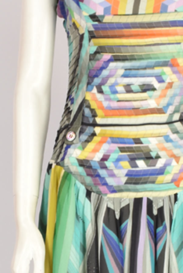 JONATHAN SAUNDERS VOGUE COVER GEOMETRIC RAINBOW SUMMER DRESS