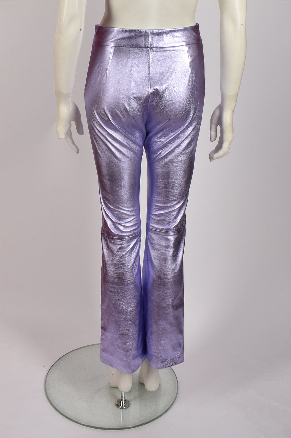 PHILOSOPHY SHINY PURPLE TROUSERS