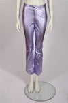 PHILOSOPHY SHINY PURPLE TROUSERS