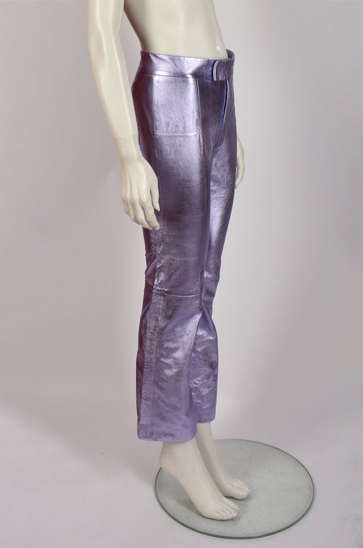 PHILOSOPHY F/W 2020 SHINY PURPLE TROUSERS