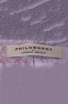 PHILOSOPHY SHINY PURPLE TROUSERS