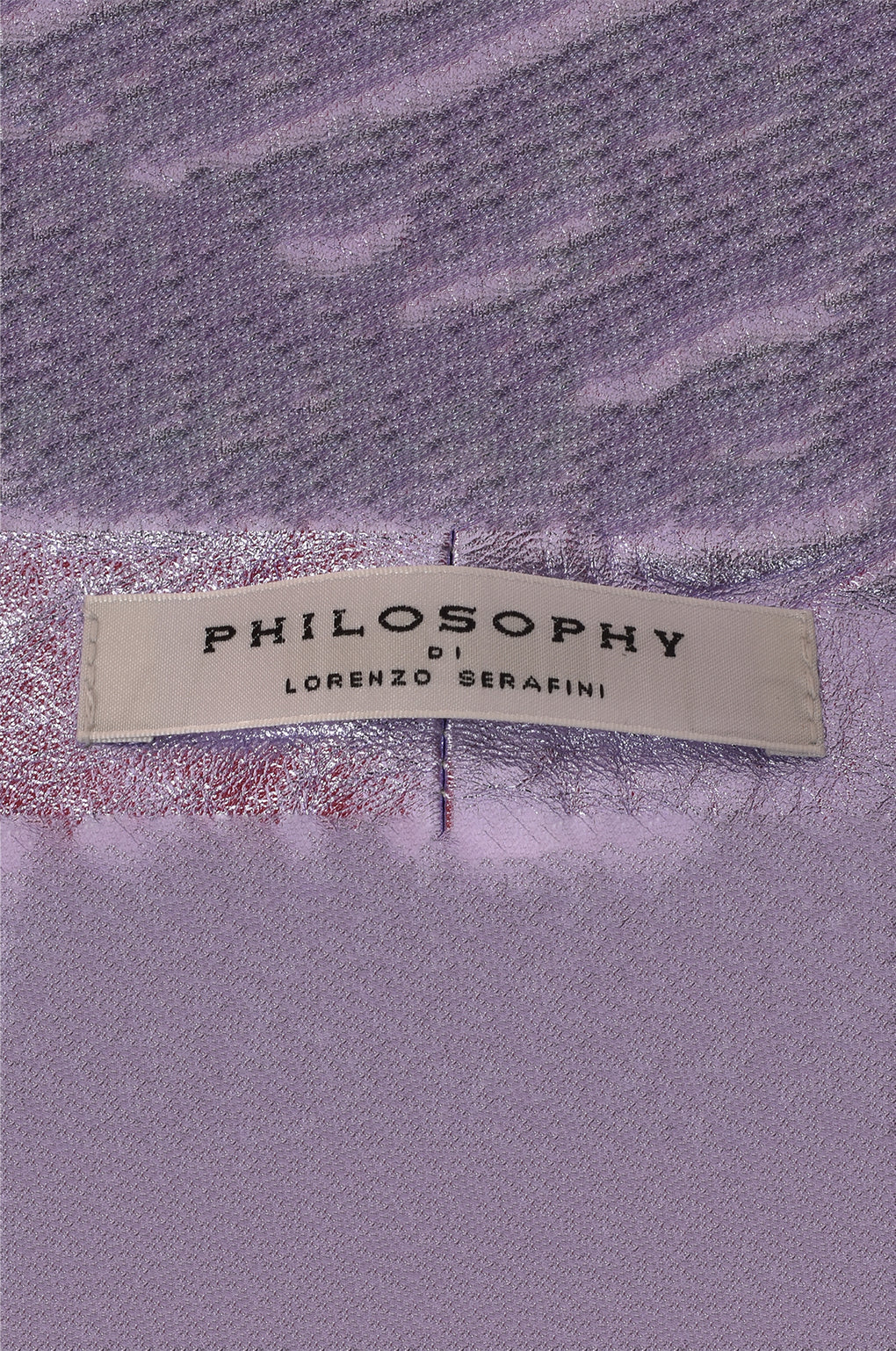 PHILOSOPHY SHINY PURPLE TROUSERS