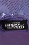 JEREMY SCOTT PURPLE SEQUIN JUMPSUIT