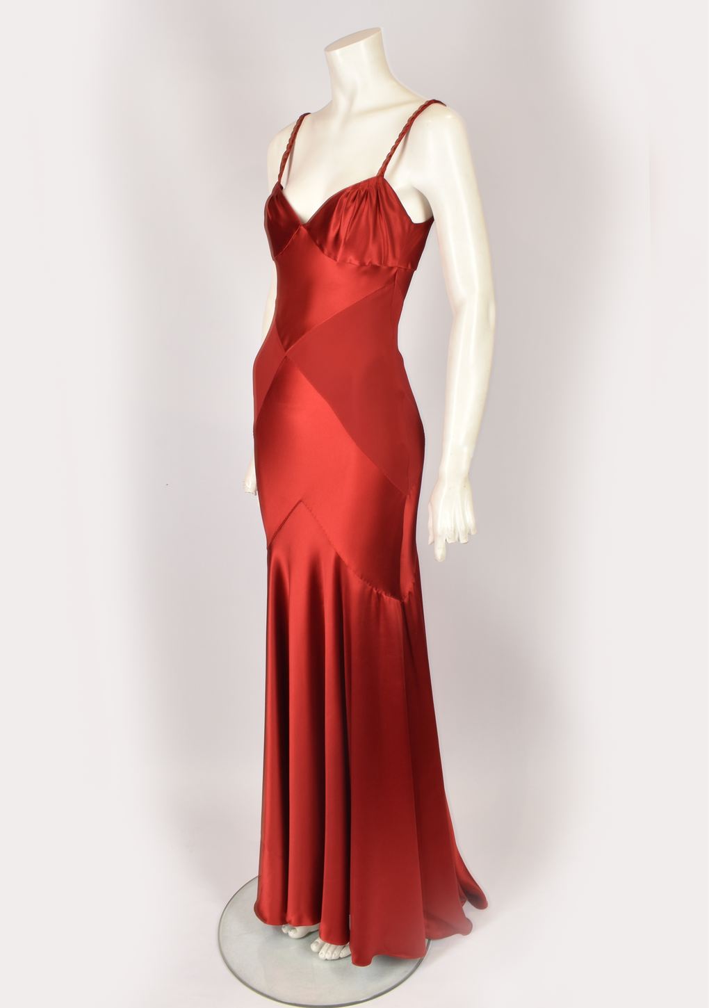 AMANDA WAKELEY RED SILK GOWN