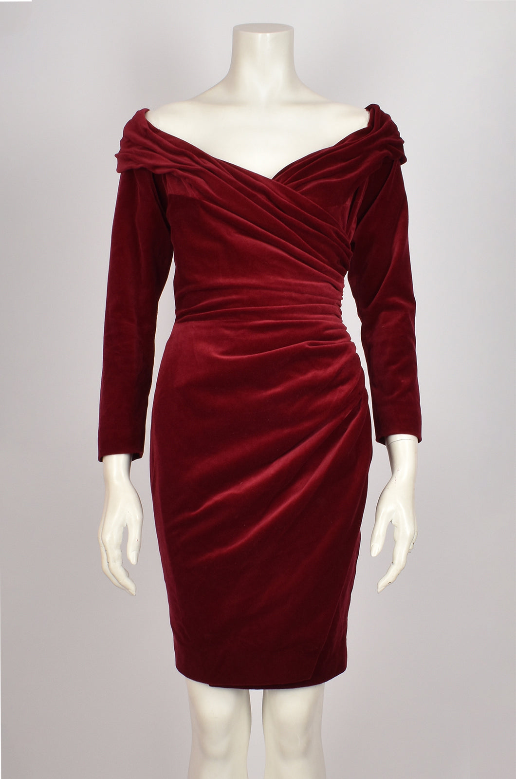 ANTONY PRICE RED VELVET DRESS