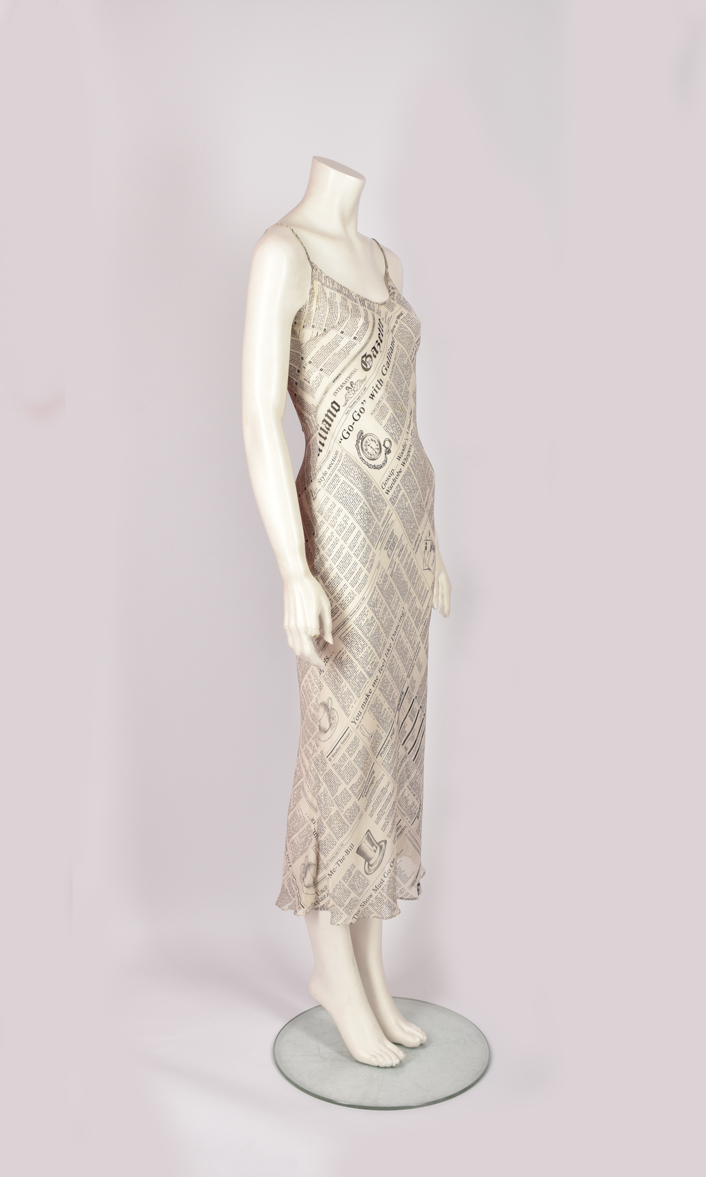 JOHN GALLIANO DRESS PRINTED NEWSPAPER