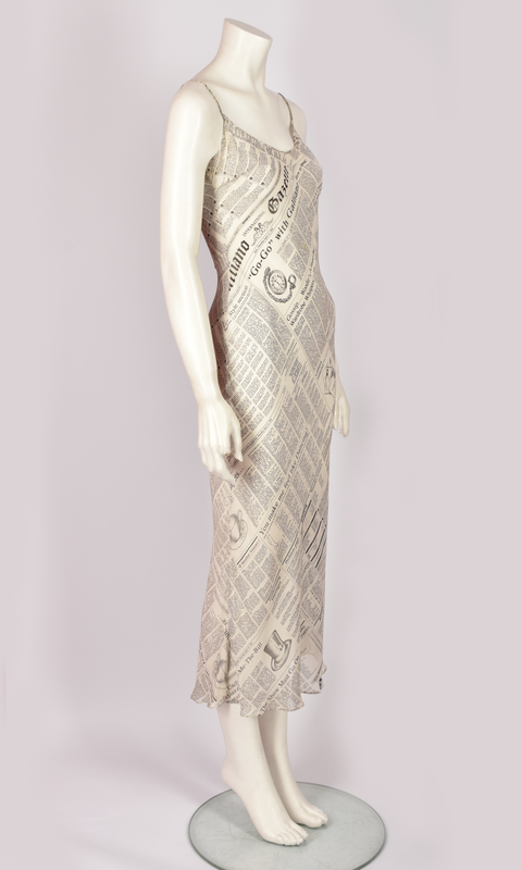 JOHN GALLIANO DRESS GAZETTE PRINTED