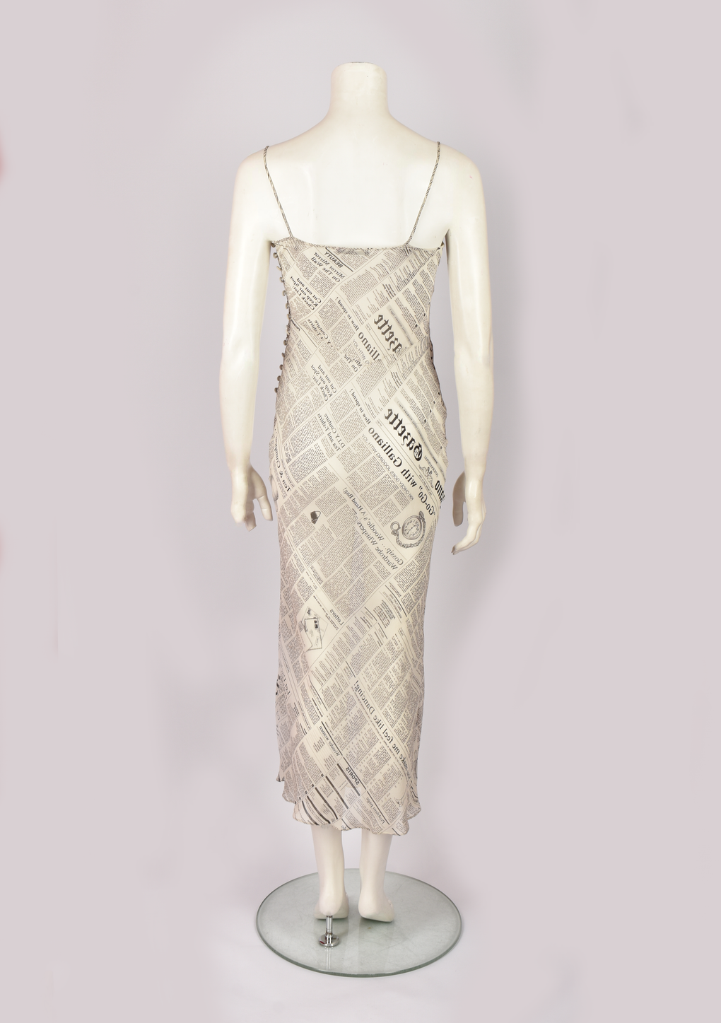 JOHN GALLIANO DRESS PRINTED NEWSPAPER
