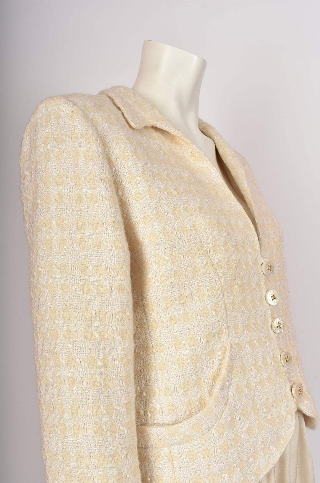 VALENTINO BEIGE HOUNDSTOOTH JACKET