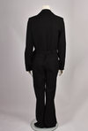 SAINT LAURENT BLACK WOOL JUMPSUIT