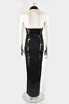 FRANK USHER BLACK SEQUIN DRESS