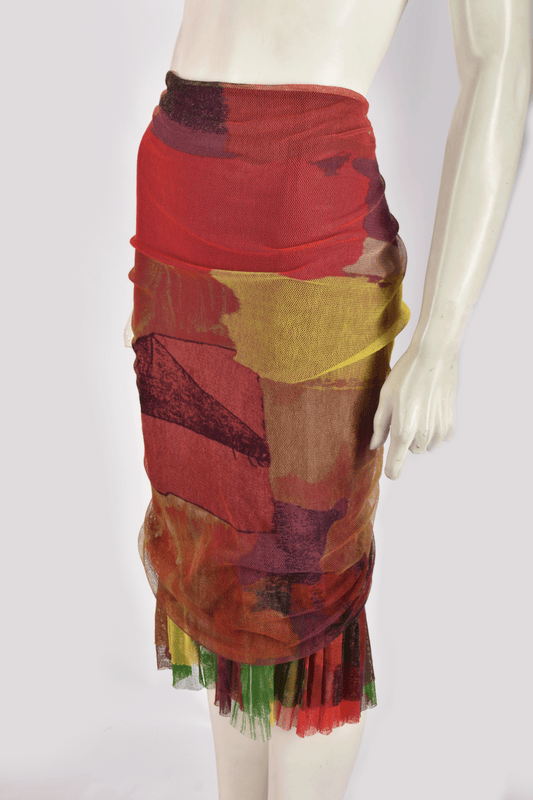 BAZAR MULTICOLOR MESH SKIRT