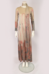1970S GLITTER KNIT GOWN AND SCARF