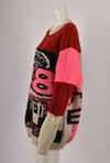 MATTY BOVAN OVERSIZED KNIT PRINTED SWEATER