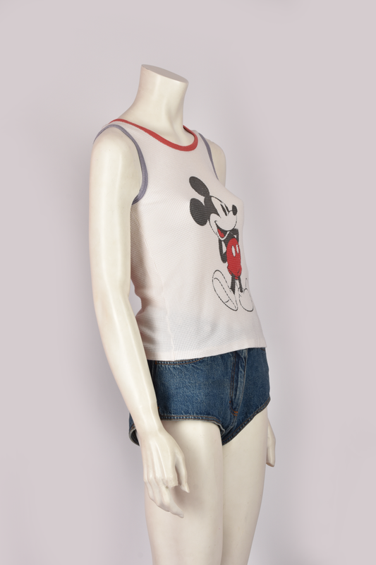 SAINT LAURENT MICKEY MOUSE VINTAGE TANK TOP