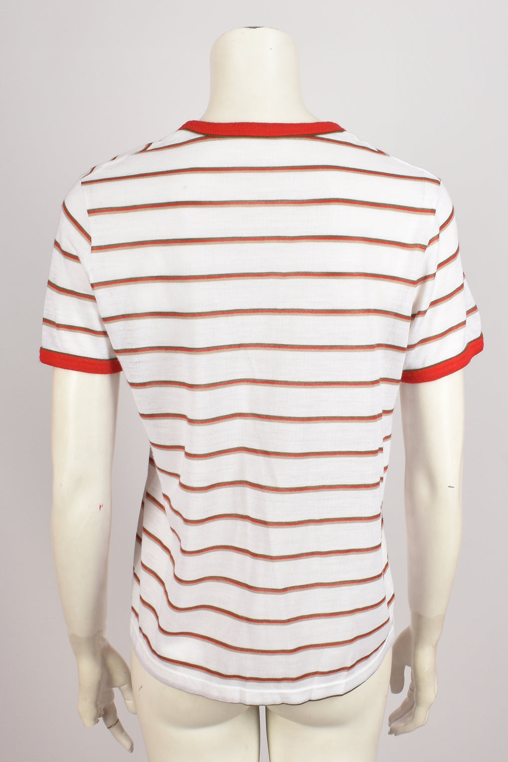 1970S RED AND WHITE STRIPED T-SHIRT