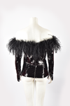 16ARLINGTON BLACK SPARKLE TOP